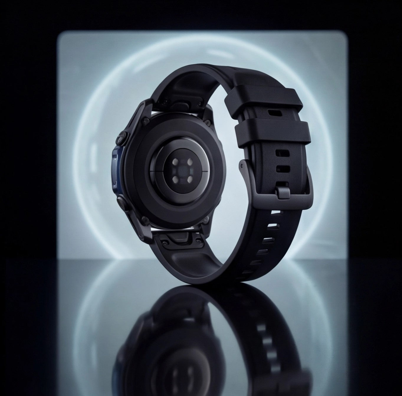 Eway Zeblaze VIBE 8 smart watch with black band, digital display, and fitness tracking features.
