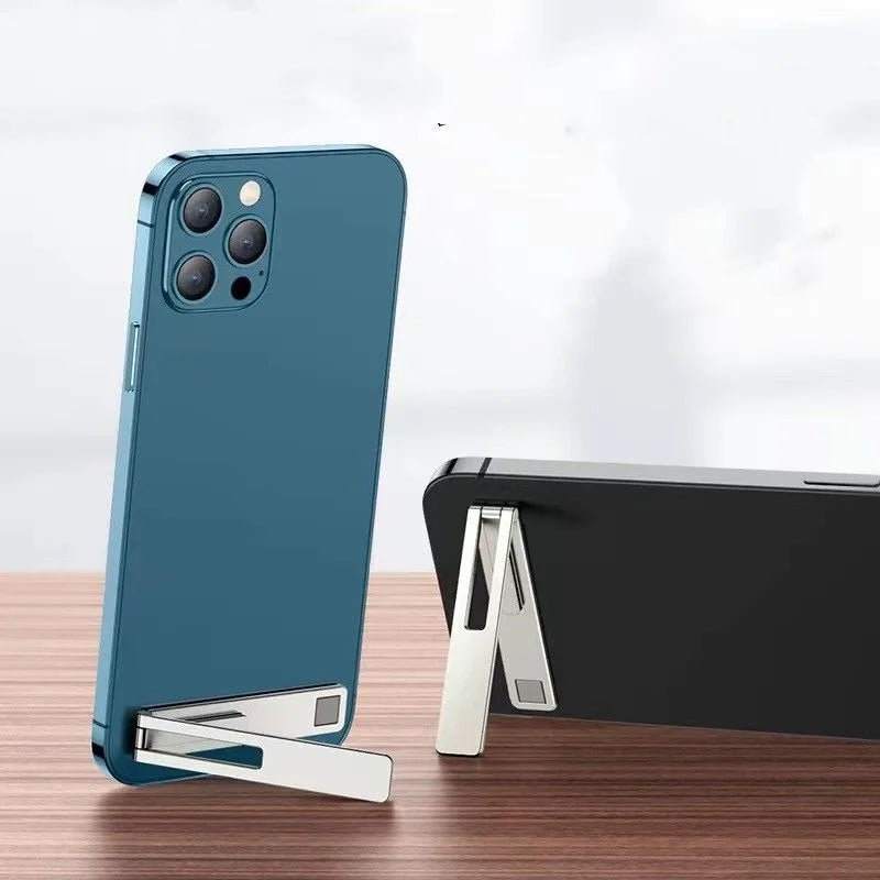 Eway desktop phone holder displaying a smartphone securely mounted on a sleek, adjustable stand for easy access.