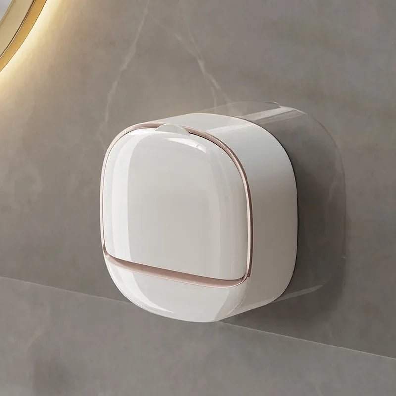 Eway waterproof, non-slip soap dish with raised edges for secure placement and drainage, ideal for bathroom use
