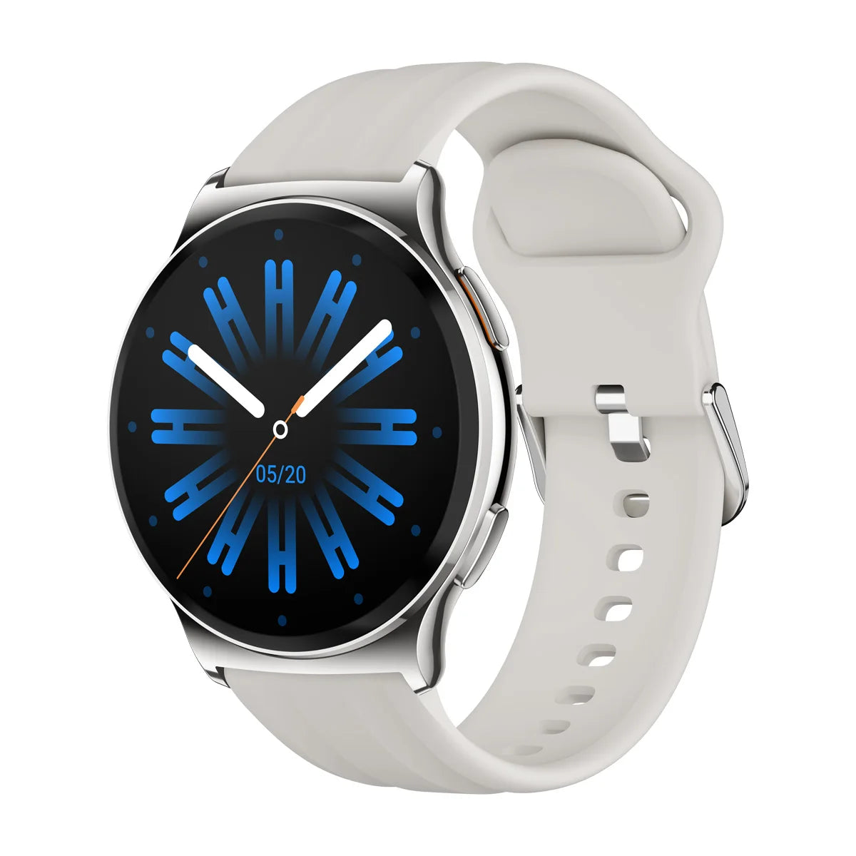 Eway Haylou Solar Lite 2 smart smartwatch displaying digital time, fitness tracking features, and sleek black design.