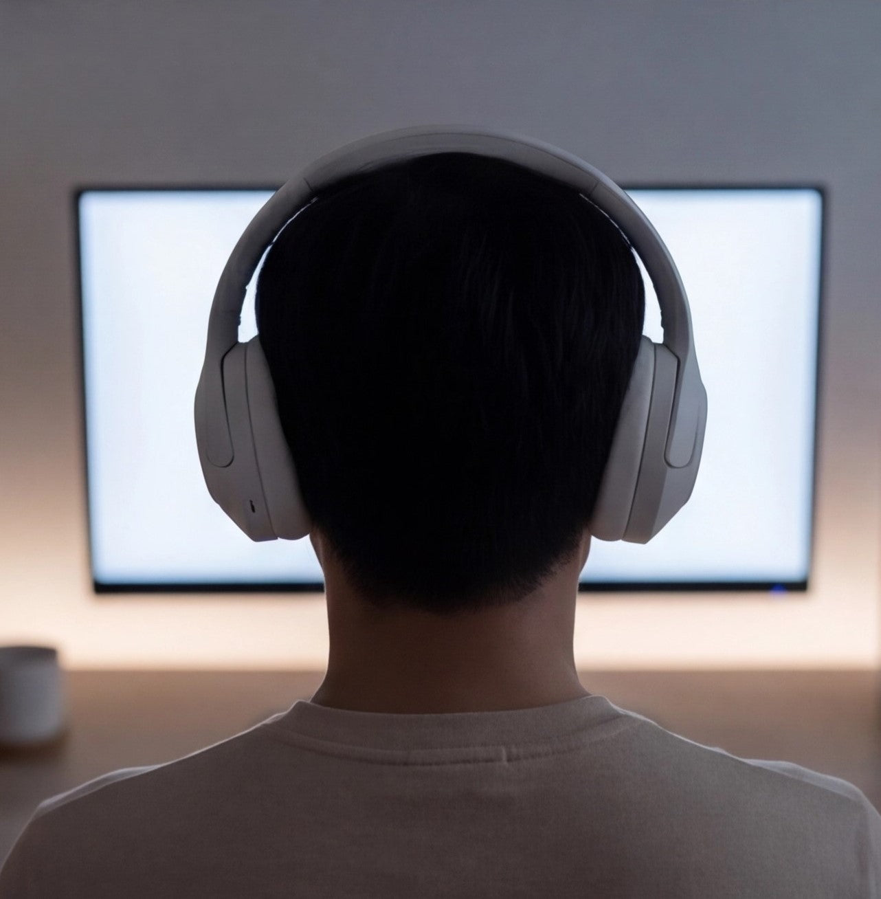 Eway QCWY headphones with black and silver design, featuring cushioned ear cups and a wired connection for immersive sound.