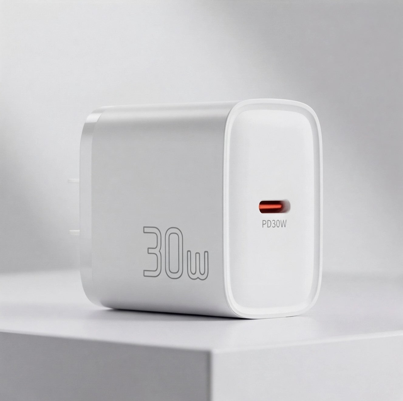 Eway ESSAGER 30W fast Type-C charger with compact design and USB-C port for quick device charging.