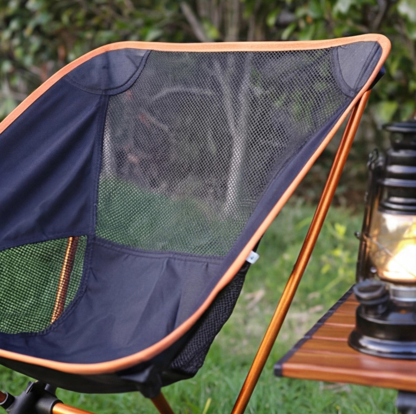 Eway portable folding camping chair with padded seat and backrest, lightweight, compact for outdoor use.