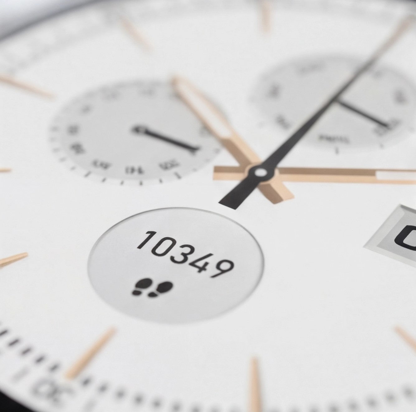 Eway Zeblaze Lily 2 smart watch displaying digital time, fitness tracking features, and sleek design on a white background.