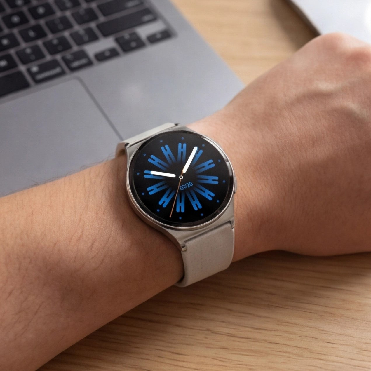 Eway Haylou Solar Lite 2 smart watch with black band and digital display showing time and health tracking features.