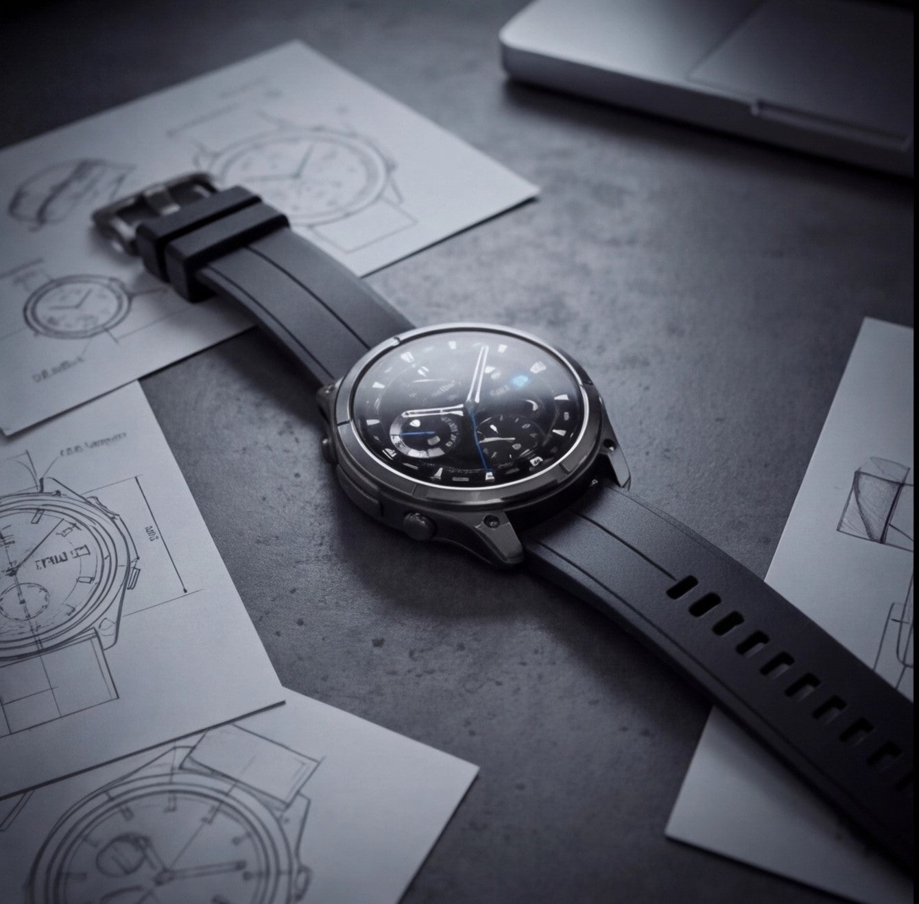 Eway Zeblaze VIBE 8 الذكية smartwatch displaying a digital watch face with fitness tracking features.