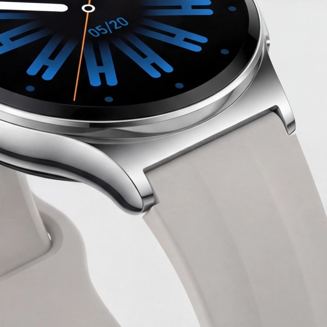 Eway Haylou Solar Lite 2 smart watch displaying digital time, fitness tracking icons, and a sleek black band.