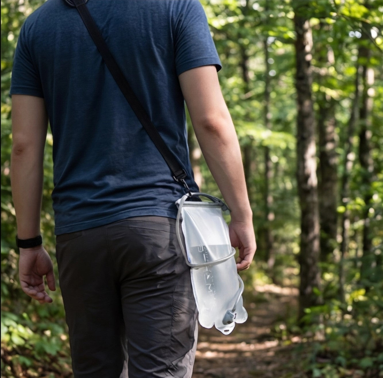 Foldable water bucket by Eway, durable and portable, shown in a compact, folded state suitable for outdoor or household use.