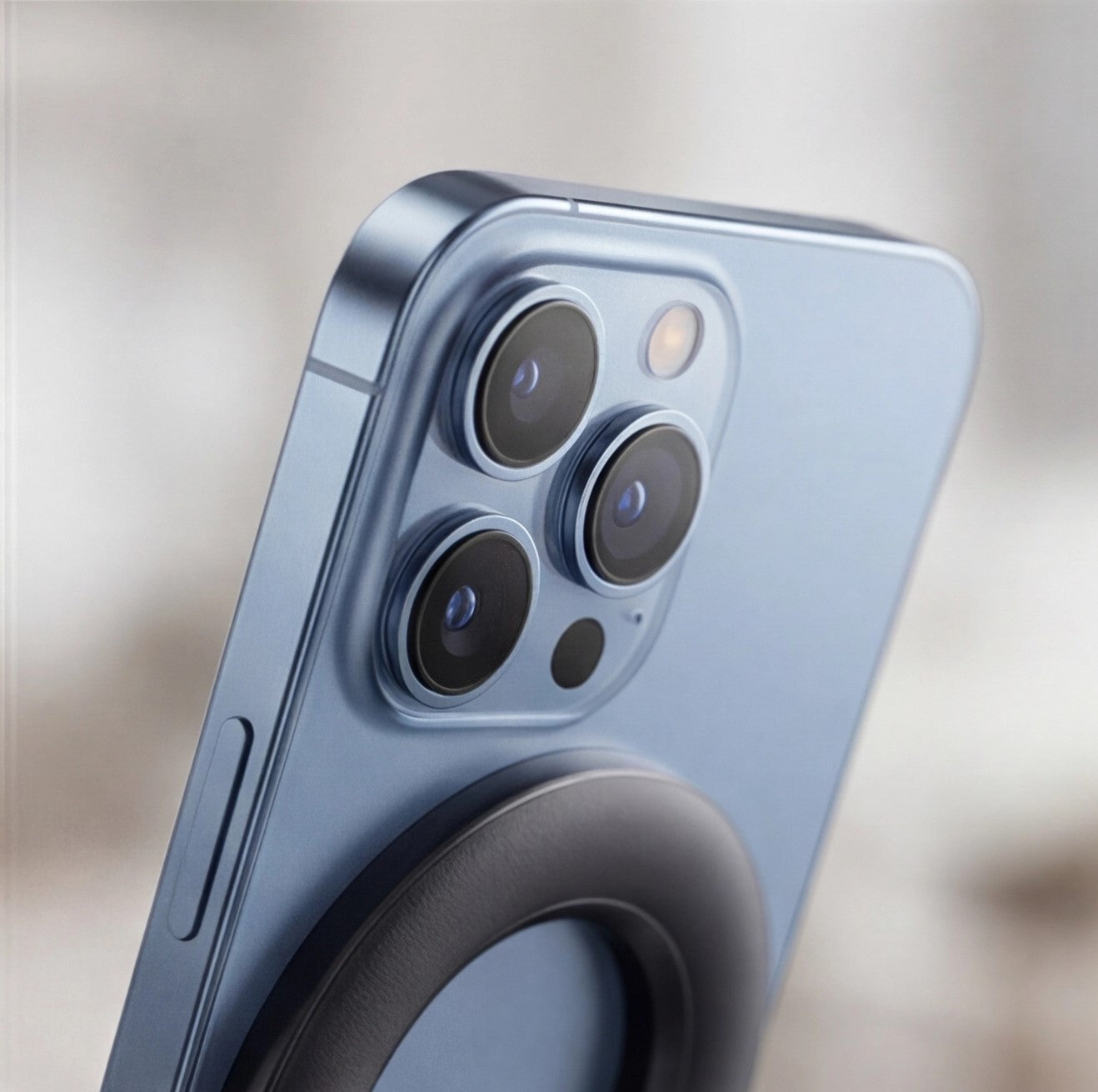 Magnetic phone holder by Eway, mounted on a car dashboard, showing a smartphone securely held in place for easy viewing.