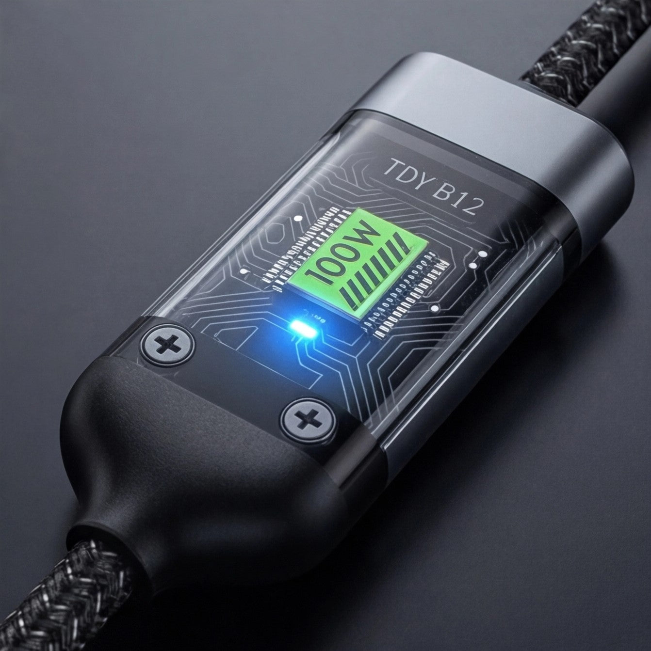 Eway fast charging cable with USB connector, durable black cable for quick device charging and data transfer.