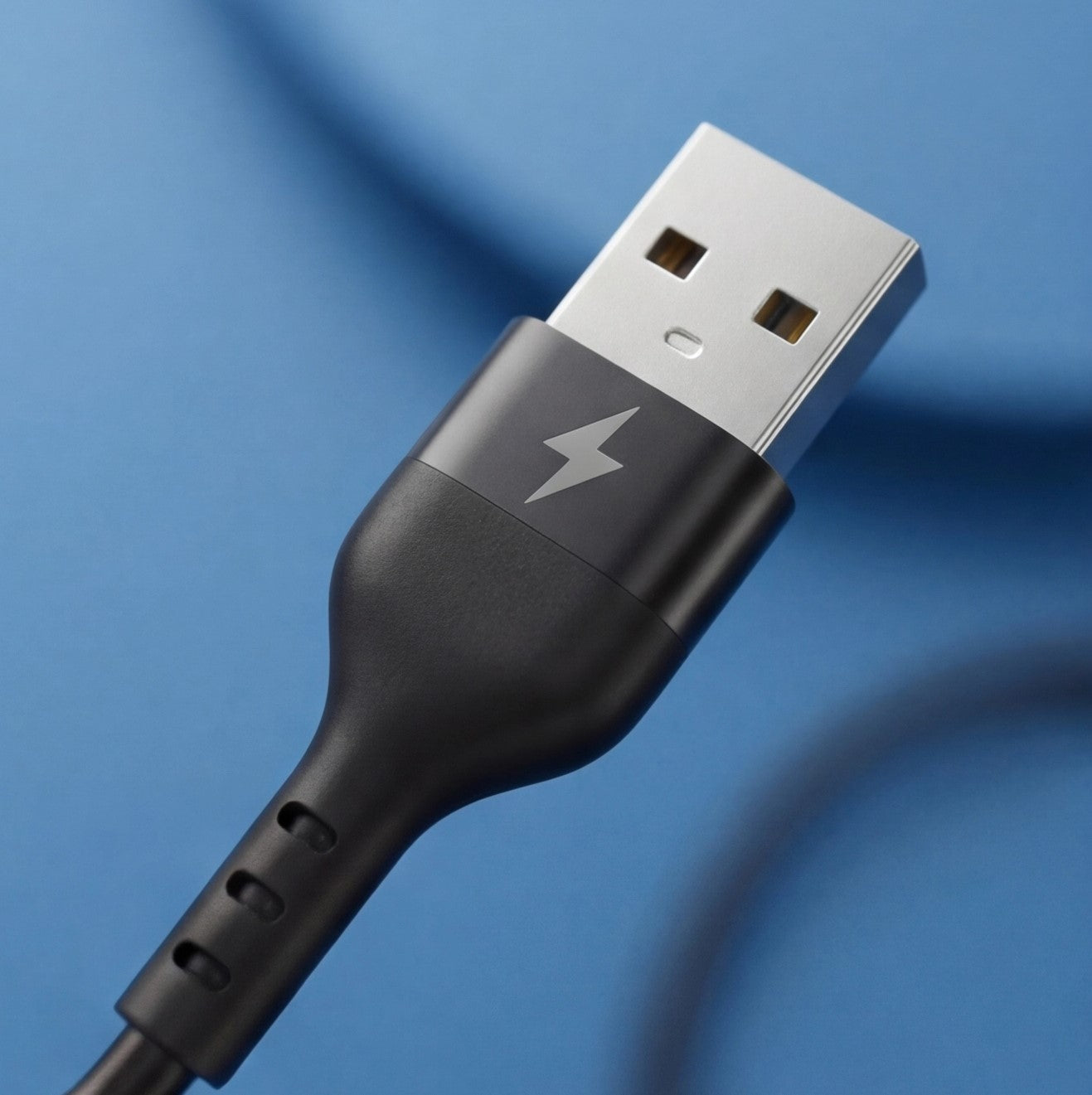 Eway Type-C retractable charging cable coiled with USB connector, durable and portable for fast device charging.