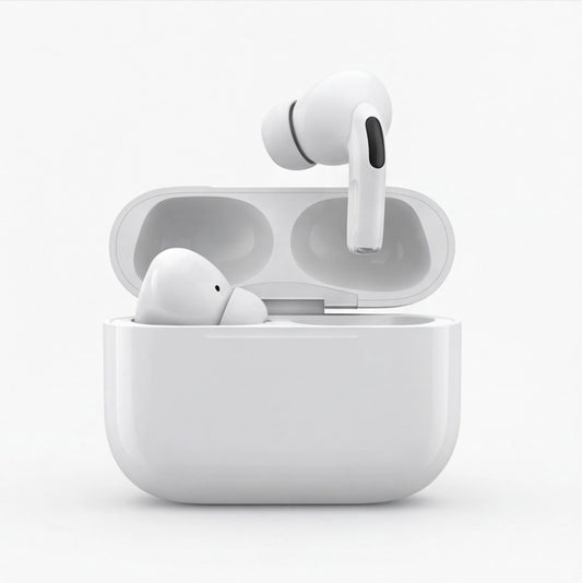 Wireless Jiansu Eway earbuds with sleek design and black finish, shown in a close-up on a plain background.