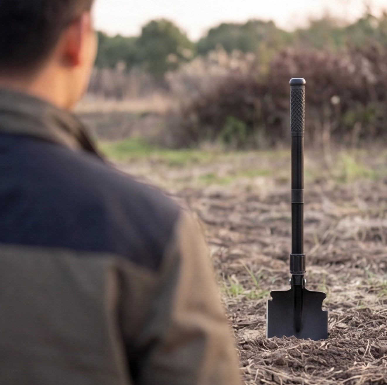 Eway Edieu multi-purpose camping shovel with ergonomic handle and sturdy blade for outdoor digging and camping tasks.