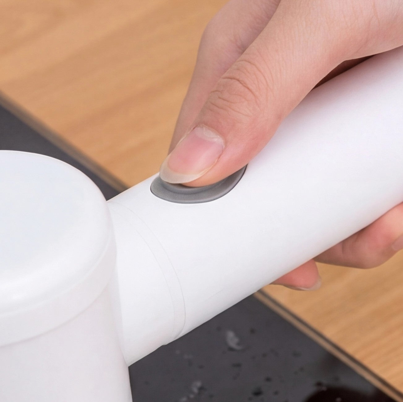 Eway electric multi-purpose cleaning brush with rotating heads and ergonomic handle for versatile home cleaning tasks.
