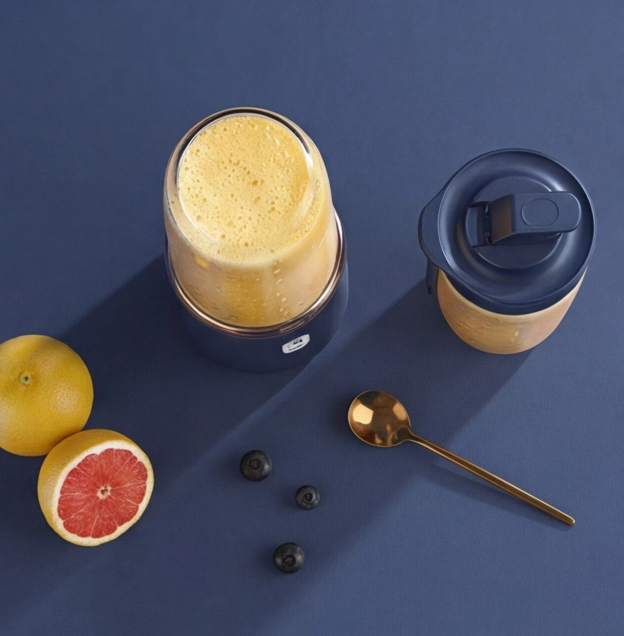 Eway rechargeable juice blender with sleek design and stainless steel blades, ready for making smoothies and beverages.