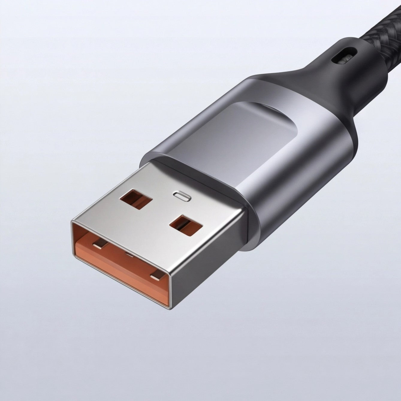Eway fast charging cable with USB connector and durable braided design for quick device charging and data transfer