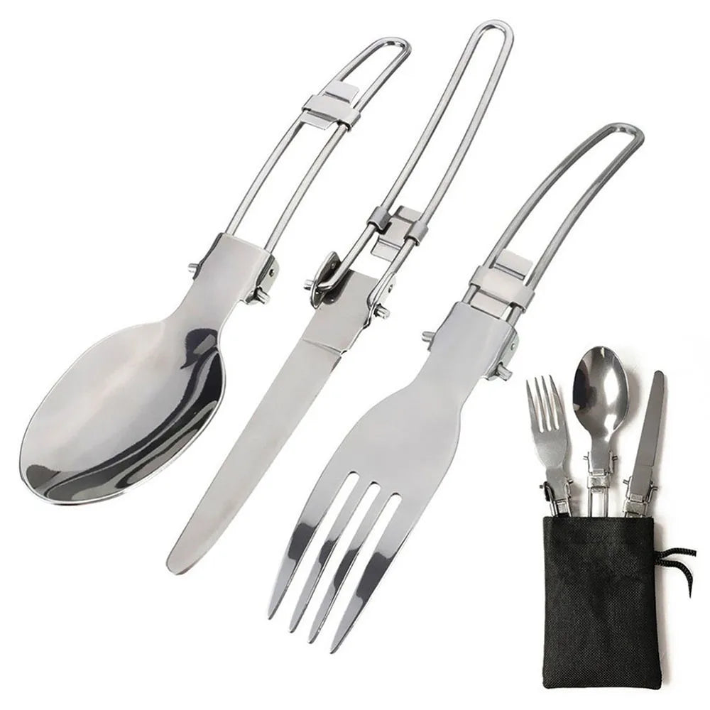 Eway camping pot set with multiple cookware pieces, compact and lightweight for outdoor cooking and camping adventures.