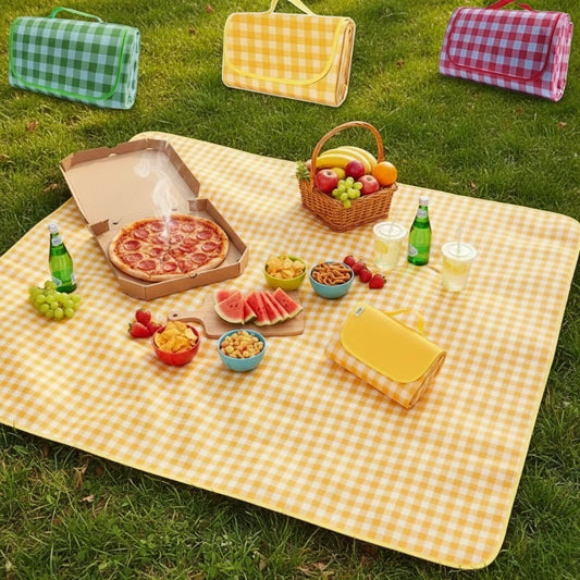 Eway travel cloth rug with colorful geometric patterns, lightweight and portable for outdoor or indoor use.