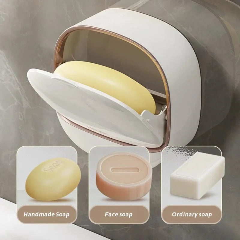 Eway waterproof, non-slip soap dish with secure grip and sleek design, ideal for bathroom or shower use.