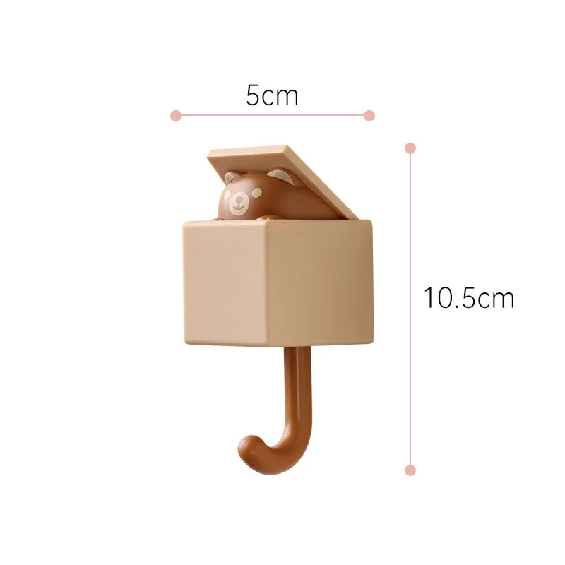 Eway wall-mounted cute multi-purpose storage holder with compartments for organizing small items.