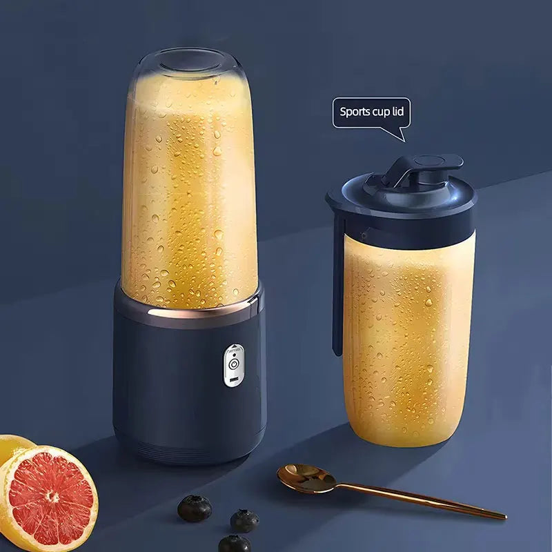 Eway rechargeable juice blender with sleek design, compact size, and blending jar for fresh fruit smoothies and drinks.
