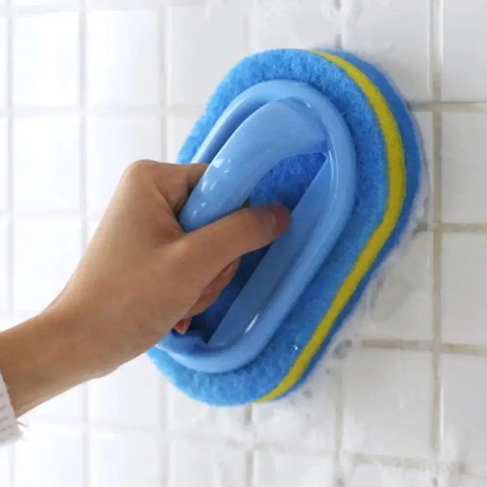 Eway multi-purpose cleaning brush with sponge, featuring ergonomic handle and soft bristles for versatile household cleaning tasks.