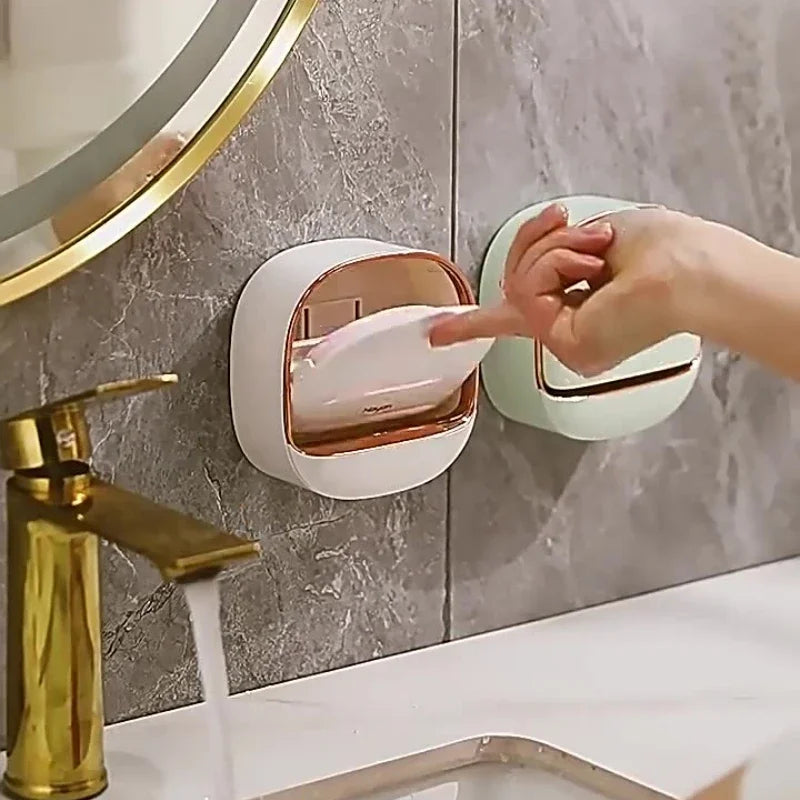 Eway waterproof, non-slip soap dispenser with secure lid, designed for safe use in bathrooms and kitchens.