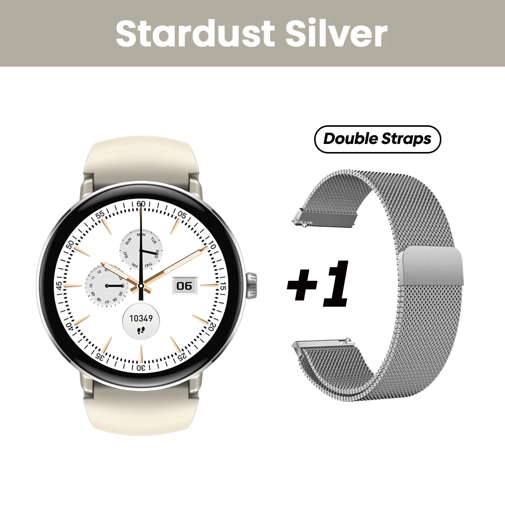 Zeblaze Lily 2 smart watch by Eway showing a sleek black smartwatch with digital display and fitness tracking features.