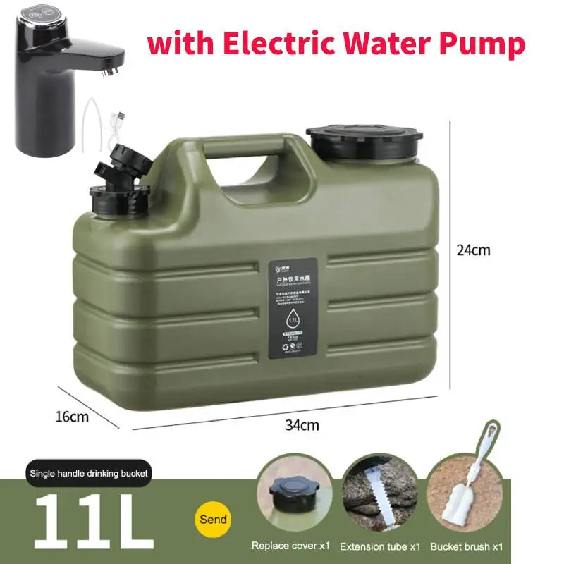 Portable camping water tank by Eway, 20-liter capacity, with a sturdy design for outdoor hydration and water storage.