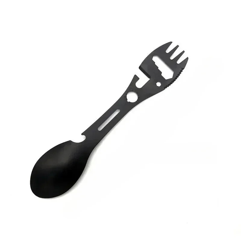 Eway stainless steel multi-purpose food tool with various attachments, designed for versatile kitchen use.