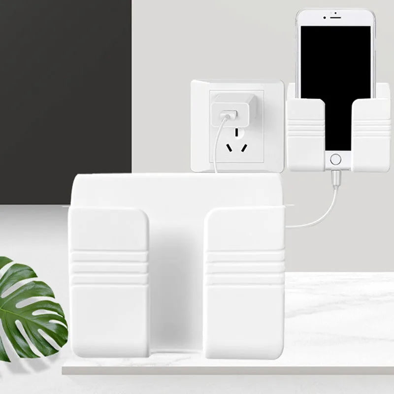 Wall-mounted device holder by Eway, showing a sleek, sturdy wall mount for electronic devices, with secure attachment points.