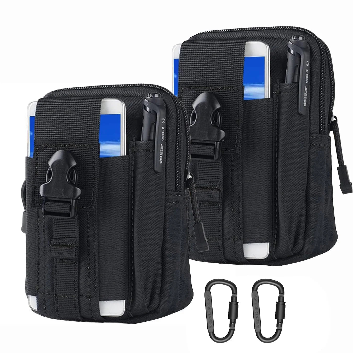 Eway softback backpack with multiple compartments, black fabric, adjustable shoulder straps, and a sleek, modern design.