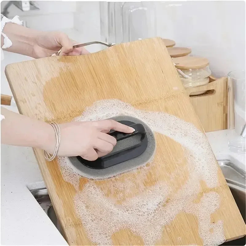 Eway magical cleaning sponge showing its soft, flexible surface perfect for scrubbing dishes and surfaces effectively