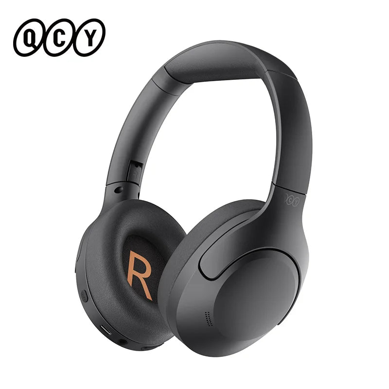 Wireless QCY H3 Lite ANC earbuds by Eway with charging case, black in-ear design, and active noise cancellation feature.