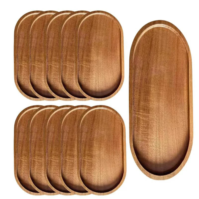 Eway multi-purpose wooden stand with a sleek rectangular design, ideal for organizing or displaying items.