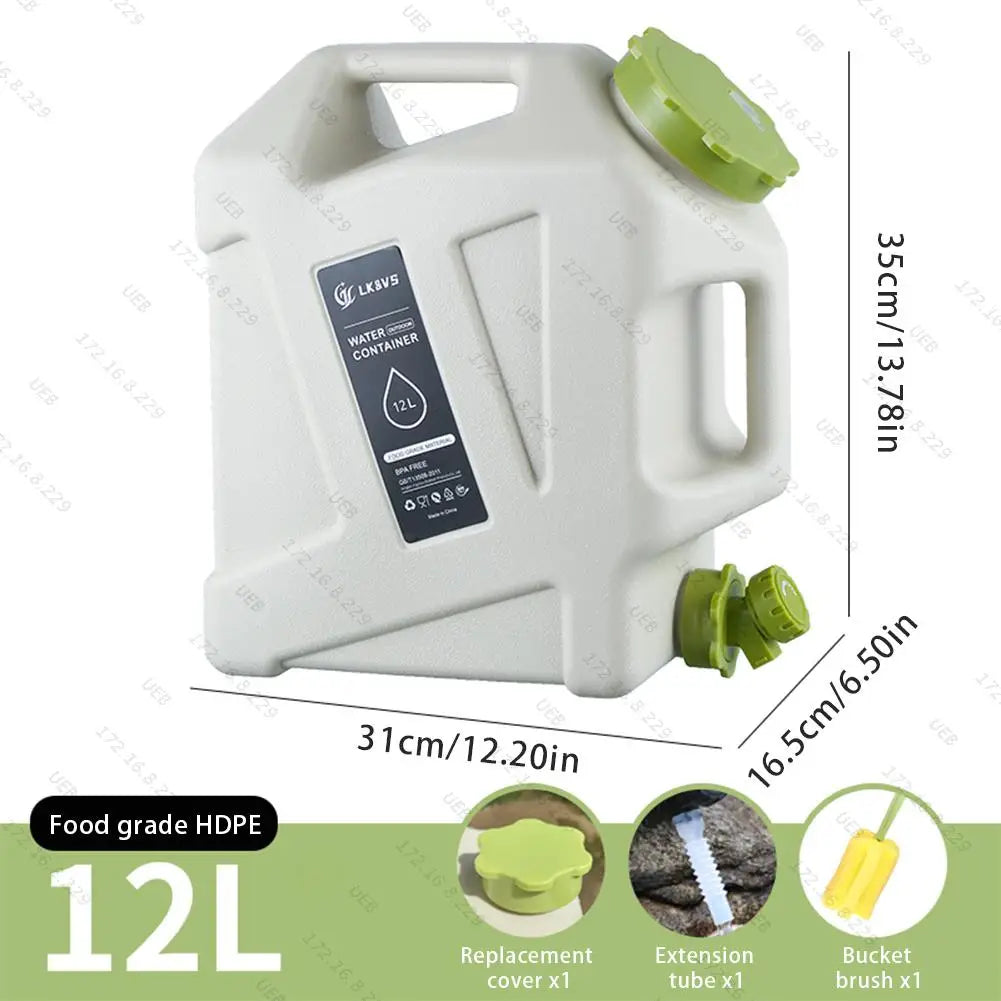 Portable 20-liter camping water tank by Eway, compact and durable for outdoor water storage.
