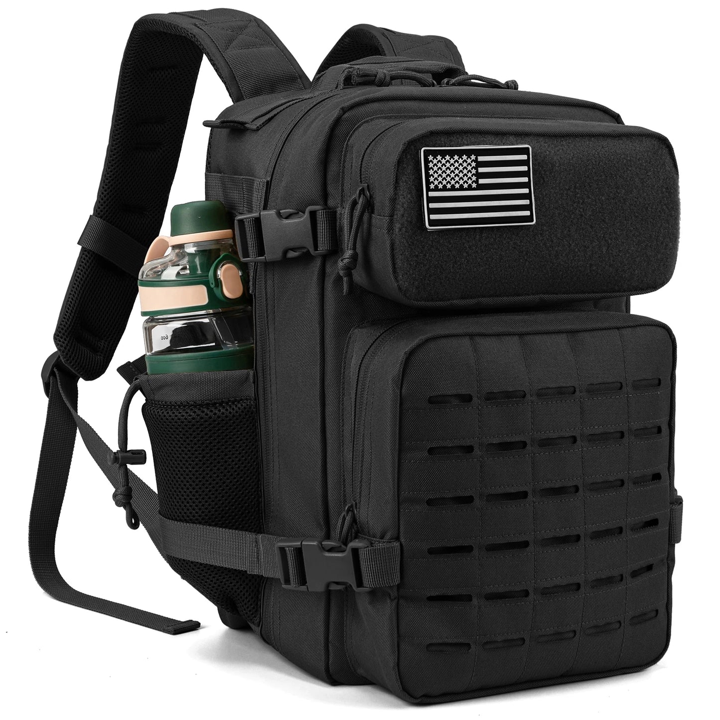 Eway ReFire Gear outdoor backpack with multiple compartments and adjustable straps, designed for hiking and outdoor adventures.