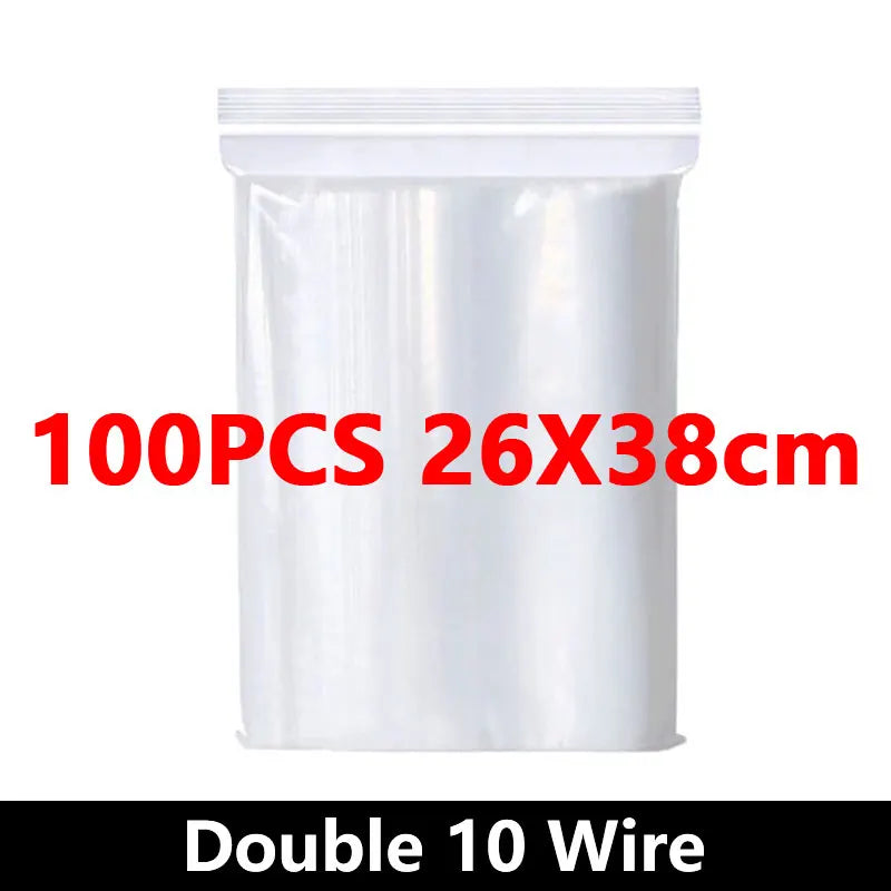 Eway Ziplock food storage bags, reusable and airtight, shown with sealed edges and transparent material for kitchen organization.