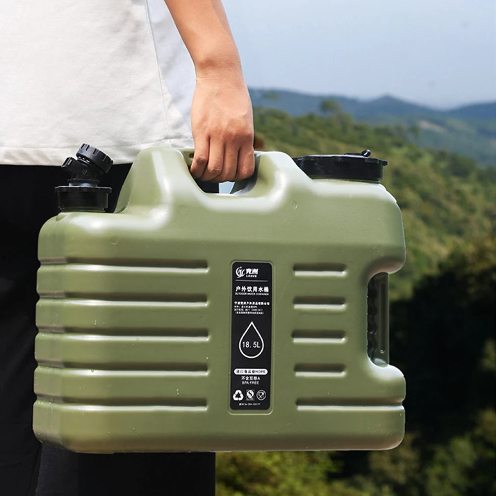 Portable camping water tank, 20-liter Eway water container with spout, lightweight and durable for outdoor use