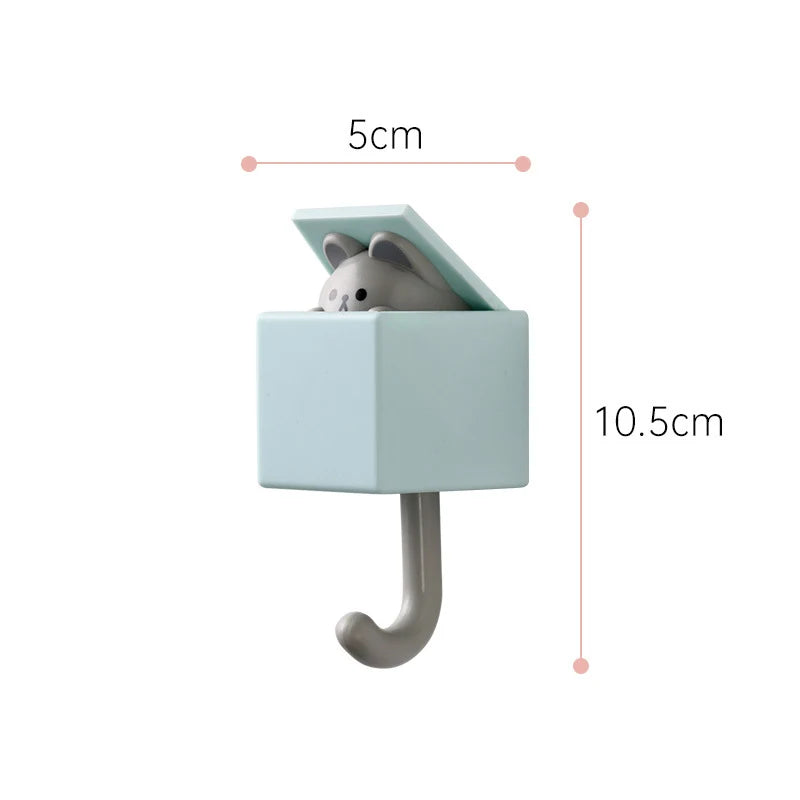 Eway wall-mounted cute multi-purpose storage holder with compartments for organizing household or office essentials.