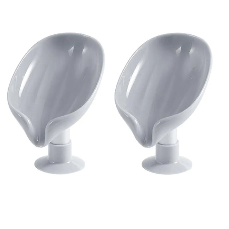 Wall-mounted soap holder with smart drainage design by Eway, no drilling needed, featuring a sleek, modern look.
