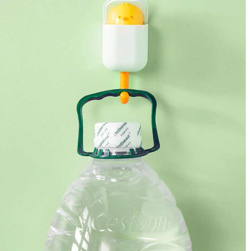 Colorful Eway wall-mounted storage holder with multiple compartments for organizing small items in a cute, functional design.