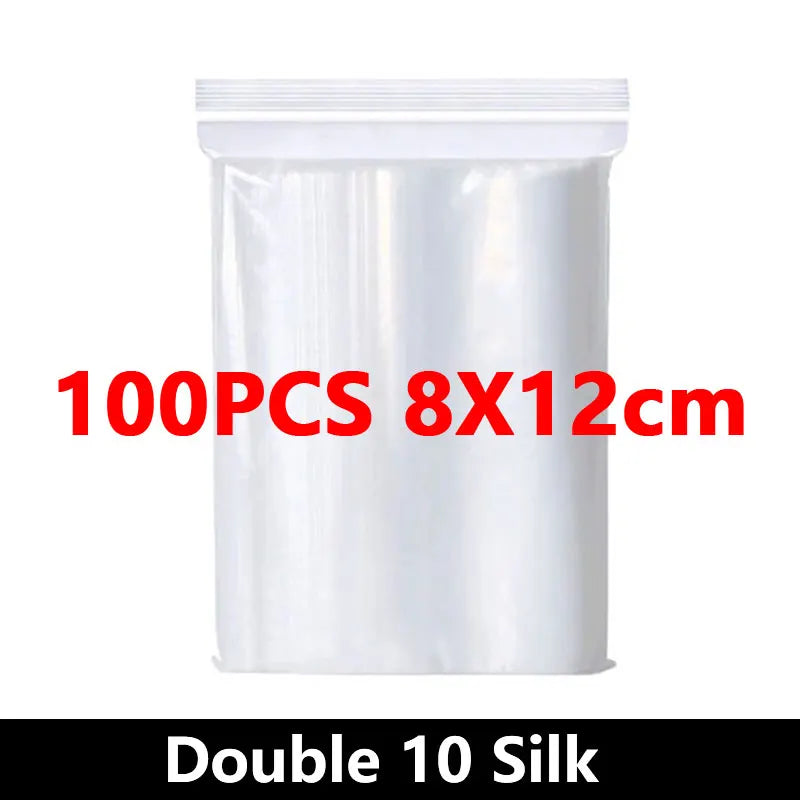 Eway Ziplock food storage bags with airtight closures, transparent plastic bags for keeping food fresh and organized.