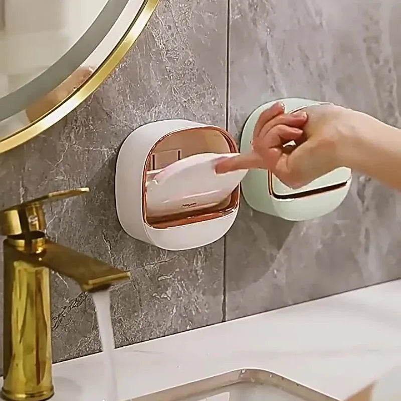 Eway waterproof, non-slip soap dish with secure grip, designed to keep soap dry and stable in wet bathroom environments.
