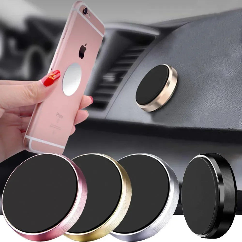 Magnetic phone holder by Eway, Congdi model, mounted on a car dashboard with a smartphone securely attached for hands-free use.