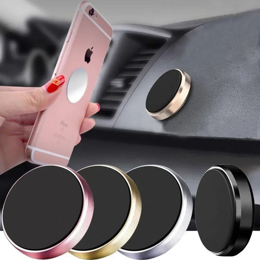 Magnetic phone holder by Eway, Congdi model, mounted on a car dashboard with a smartphone securely attached for hands-free use.