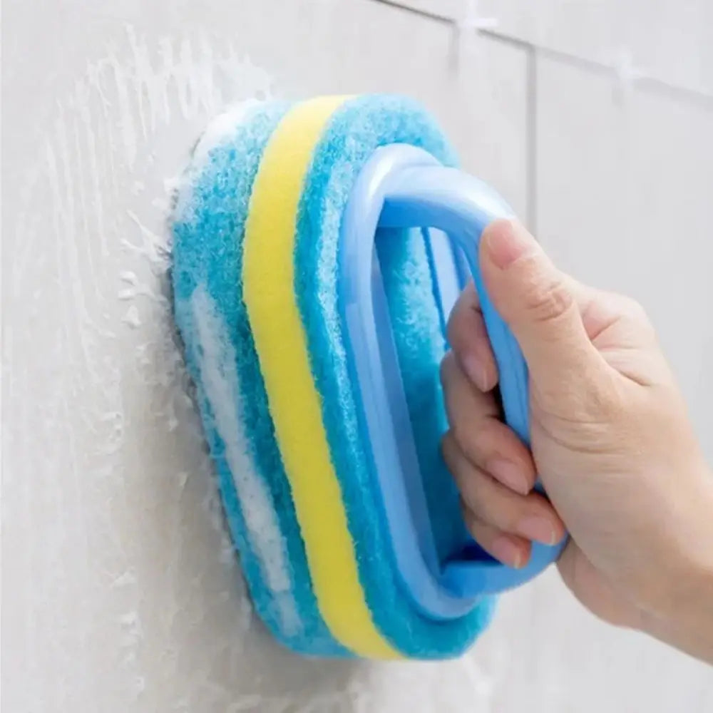 Eway multi-purpose cleaning brush with sponge, featuring ergonomic handle and soft sponge for versatile cleaning tasks.