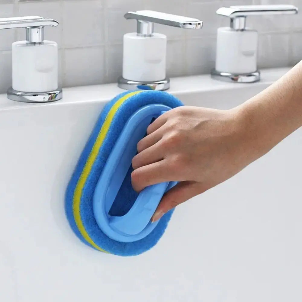 Eway multi-purpose cleaning brush with sponge for versatile cleaning tasks, featuring a durable handle and soft sponge head.