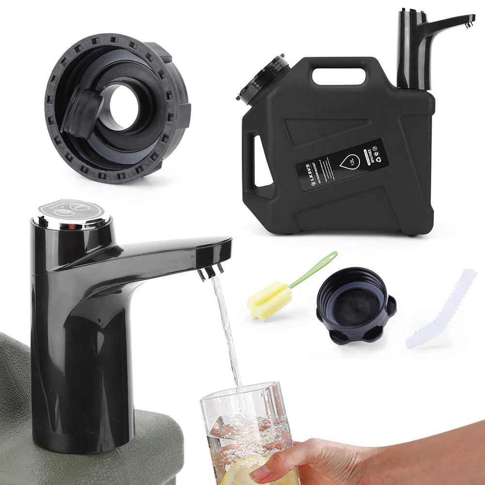 Portable 20-liter camping water tank by Eway, with a sturdy handle and secure lid for easy transport and outdoor hydration.