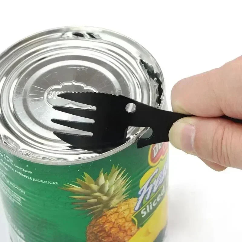 Eway stainless steel multi-purpose dining tool with various functions, sleek design, and durable construction.